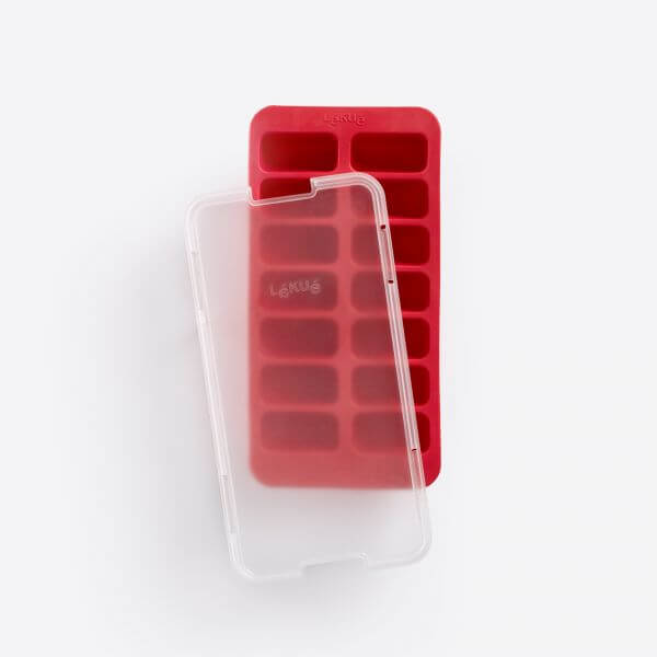 Lékué Ijsblokjesvorm uit rubber voor 14 rechthoekige ijsblokjes