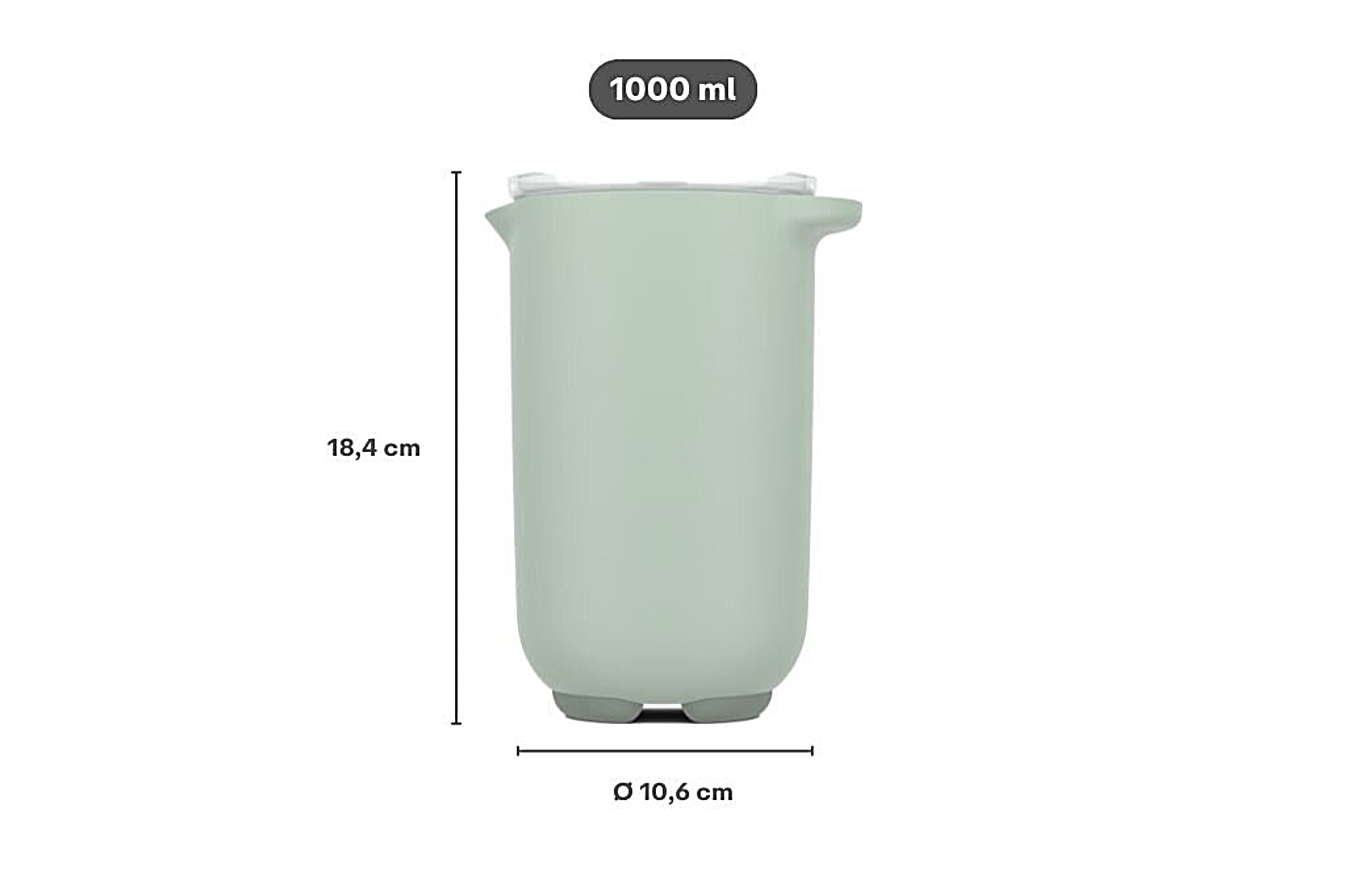 Mepal  Mixbeker met deksel Chef it BPA-vrij - Oosterlinck Home