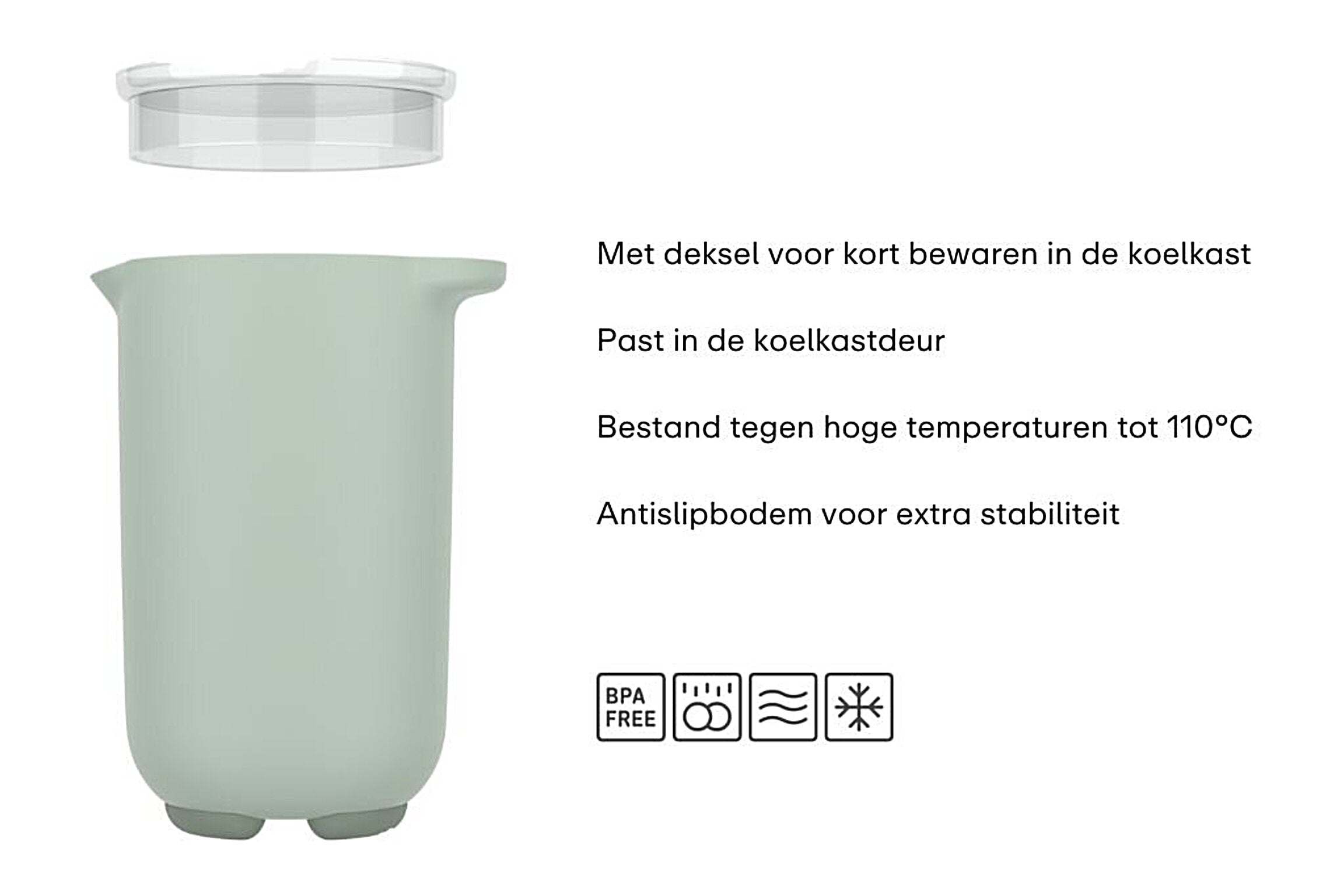 Mepal  Mixbeker met deksel Chef it BPA-vrij - Oosterlinck Home