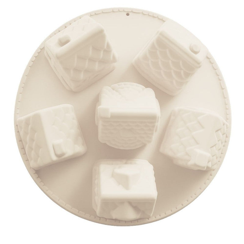 Scrap Cooking silicone bakvorm kersthuisjes