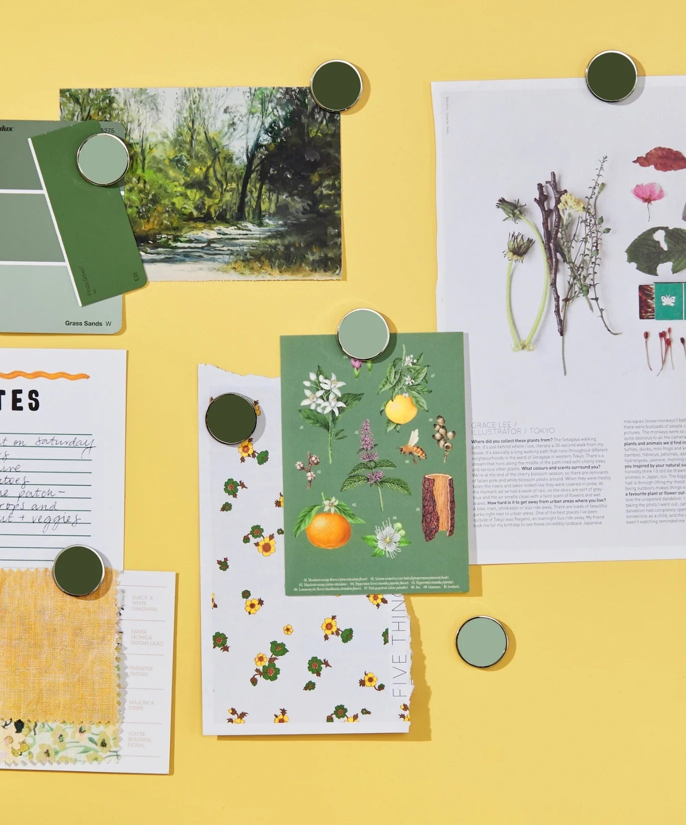 Mustard Made  The Buttons - Magneten - Oosterlinck Home