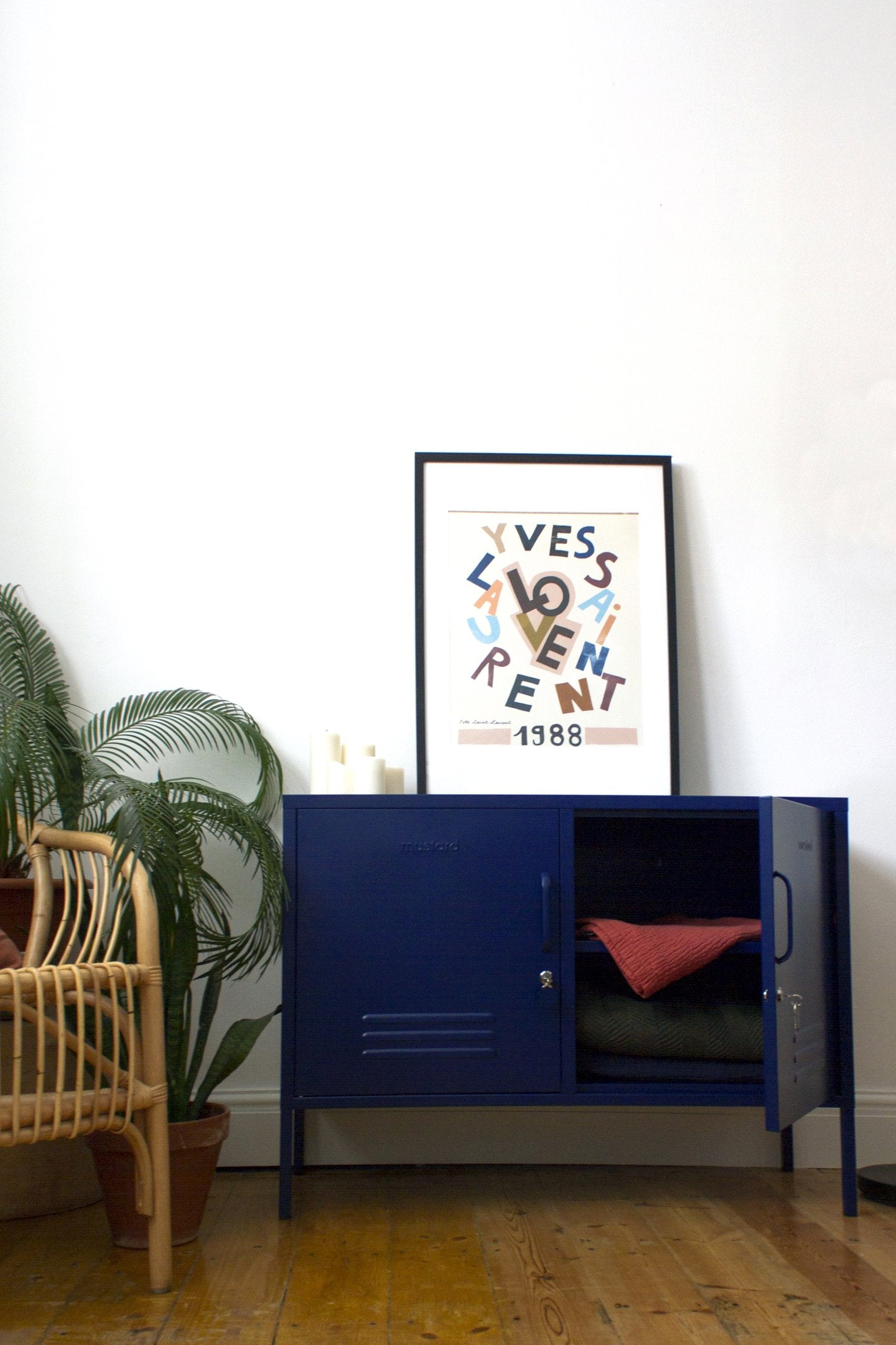 Mustard Made locker Lowdown Navy - Oosterlinck