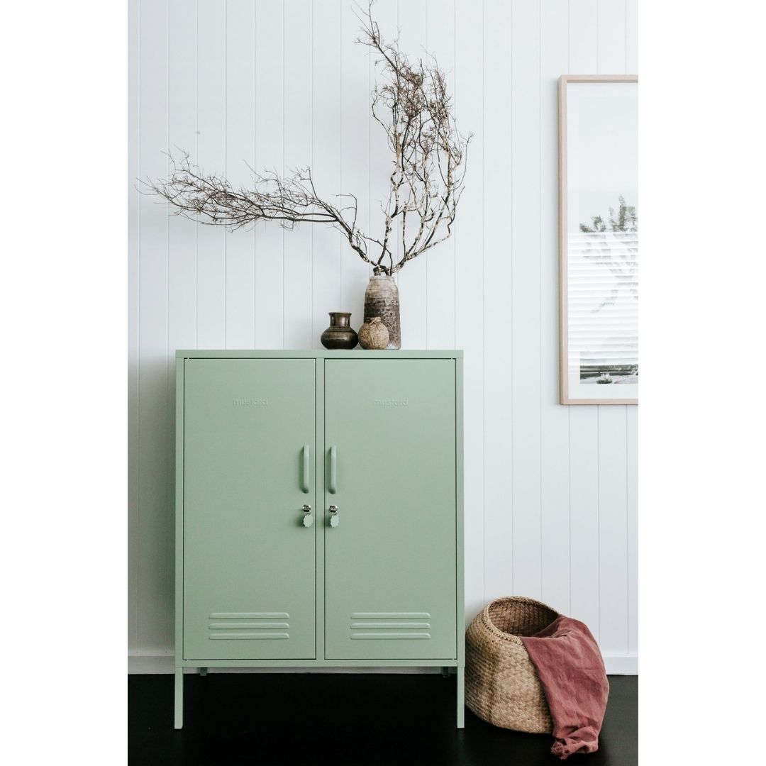 Mustard Made locker Midi Sage - Oosterlinck