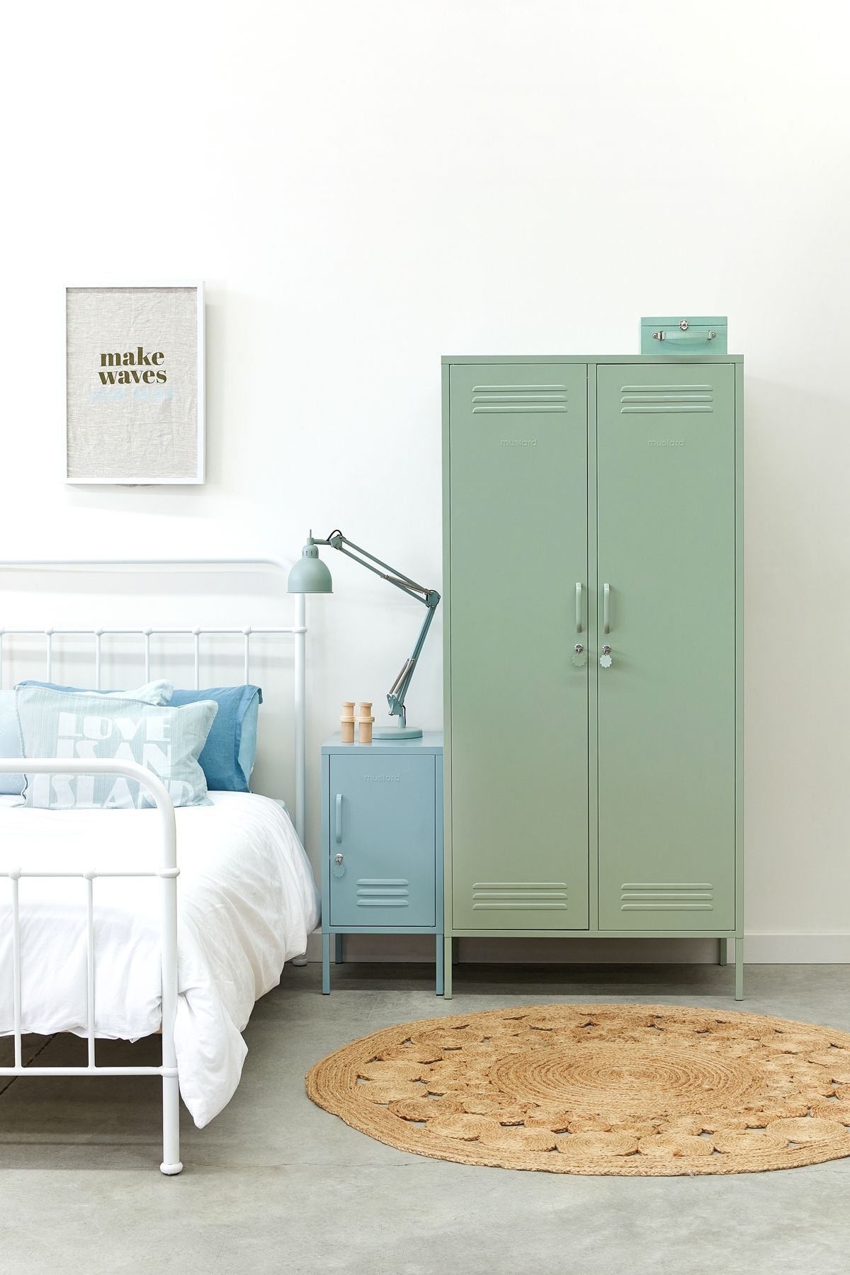 Mustard Made locker Twinny Sage - Oosterlinck