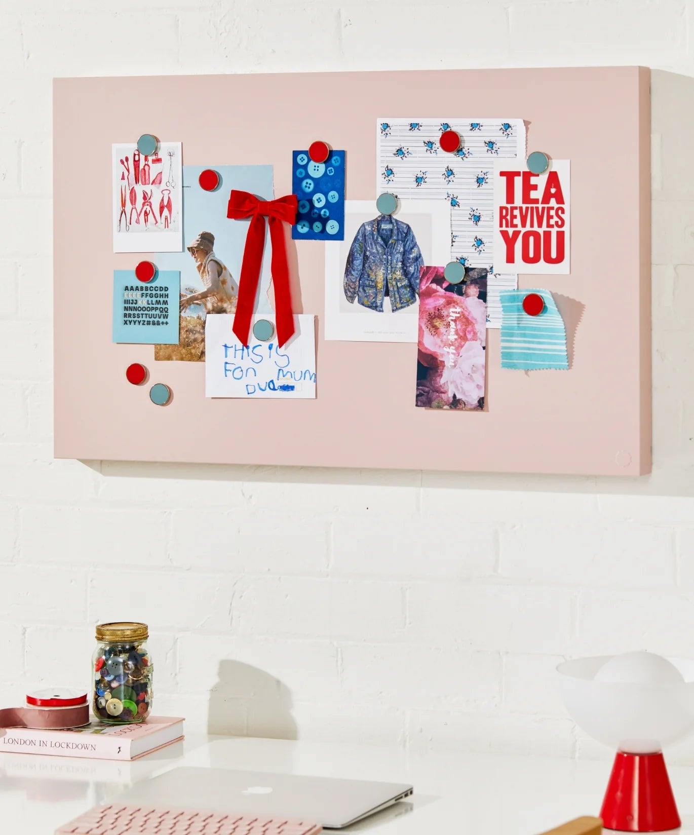 Mustard Made  The Storyboard Blush - Magnetisch bord - Oosterlinck Home