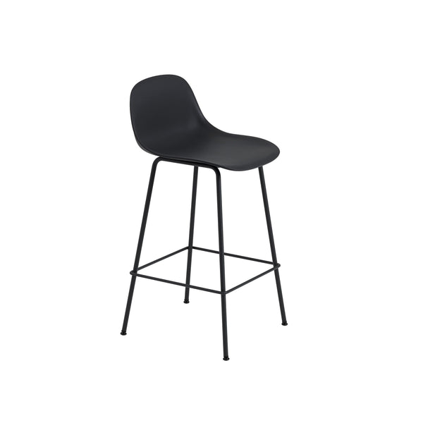Muuto Fiber bar stool backrest - tube base - high