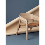 Muuto Cover Lounge chair met lederen zitvlak - verschillende varianten - Oosterlinck