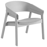 Muuto Cover Lounge chair met lederen zitvlak - verschillende varianten - Oosterlinck