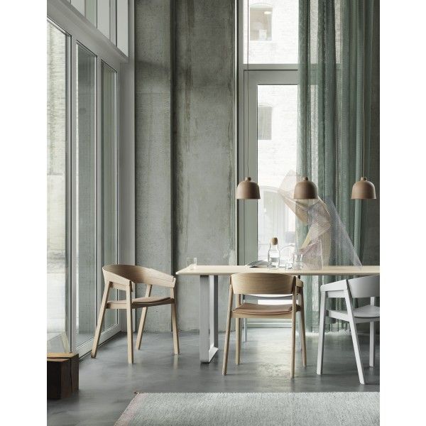 Muuto Cover Lounge chair met lederen zitvlak - verschillende varianten - Oosterlinck