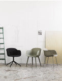 Muuto Fiber armchair swivel base - Oosterlinck