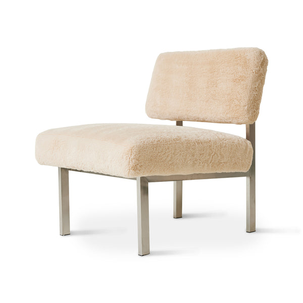 HK Living - Furry fauteuil champagne - Oosterlinck