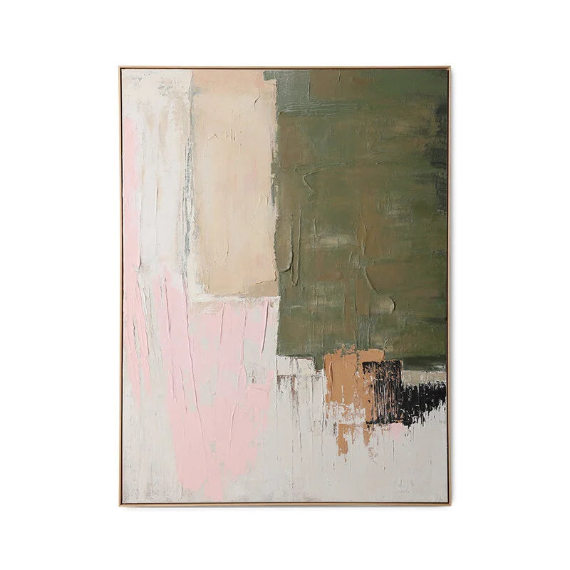 HK Living Nomad schilderij met kader 123*163cm - 30% korting