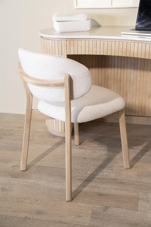 Home  Stoel Mikky gestoffeerd naturel - Oosterlinck Home