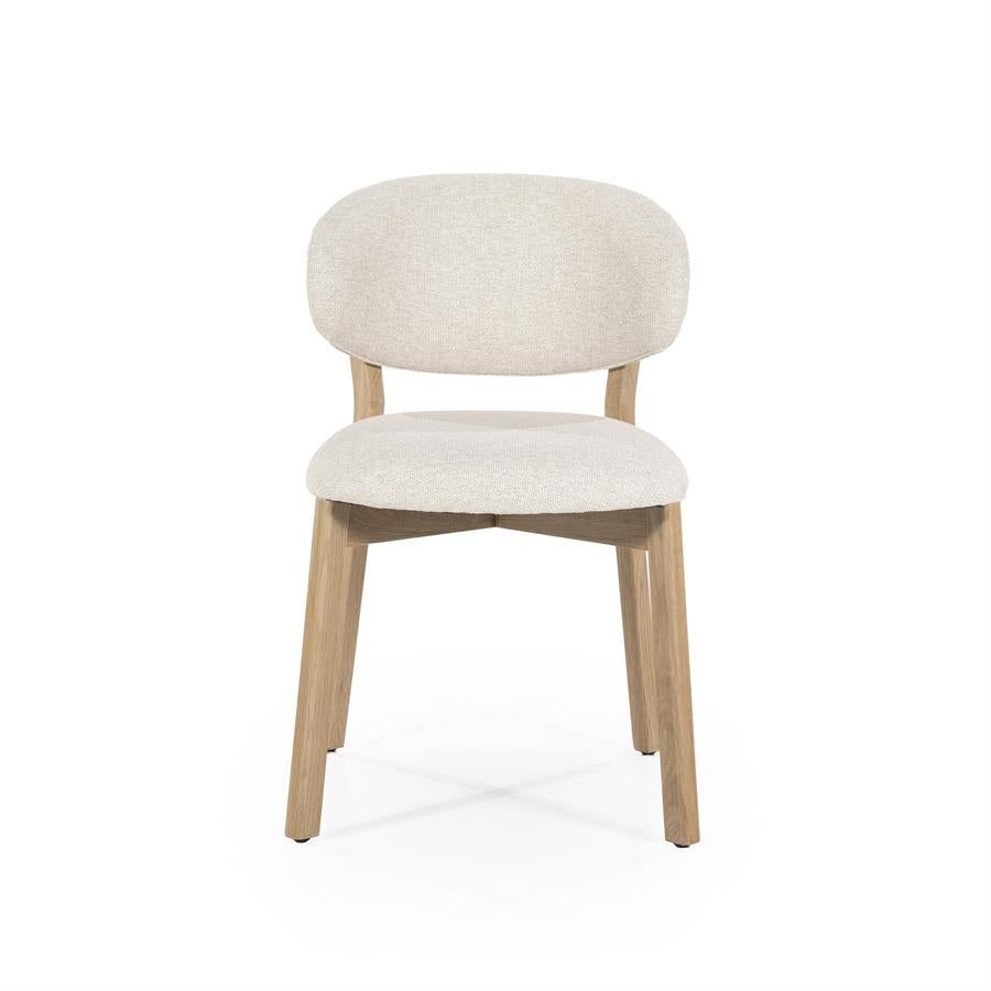 Home  Stoel Mikky gestoffeerd naturel - Oosterlinck Home