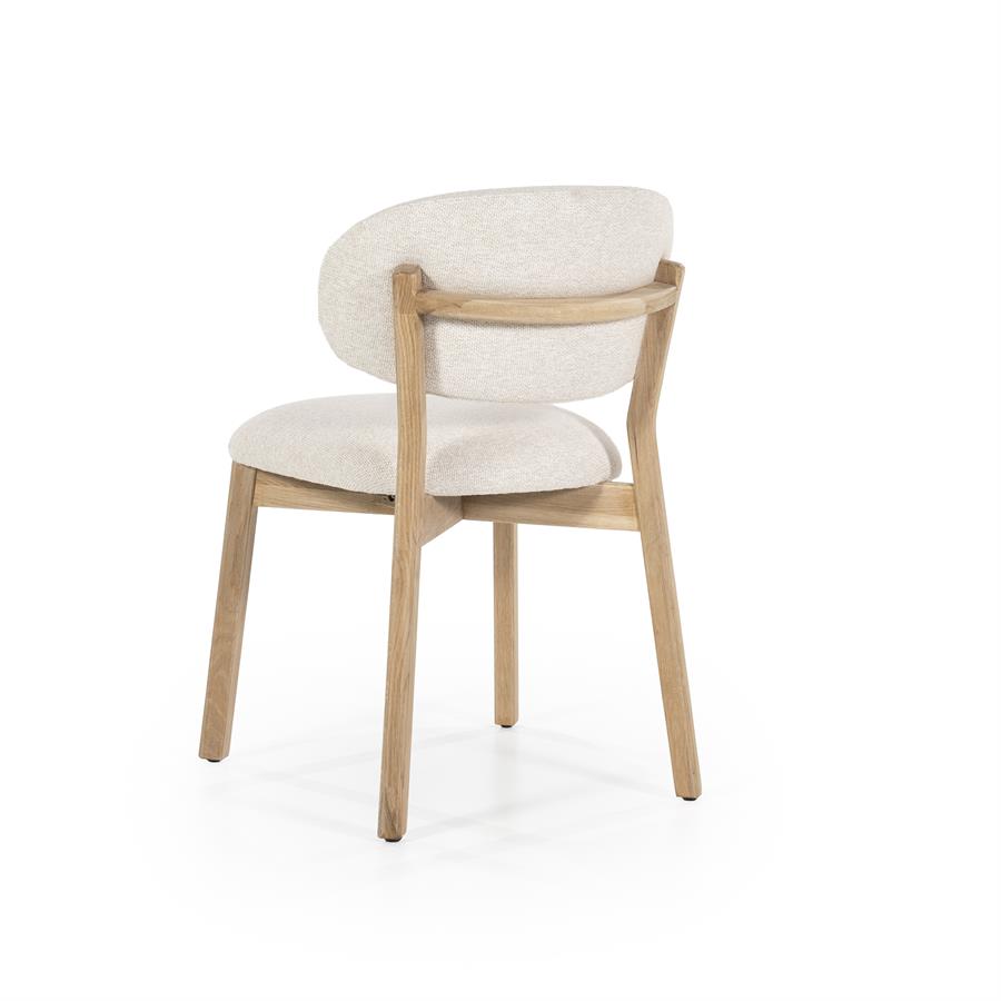 Home  Stoel Mikky gestoffeerd naturel - Oosterlinck Home