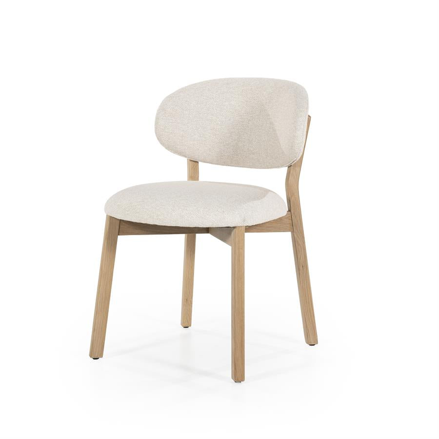 Home  Stoel Mikky gestoffeerd naturel - Oosterlinck Home