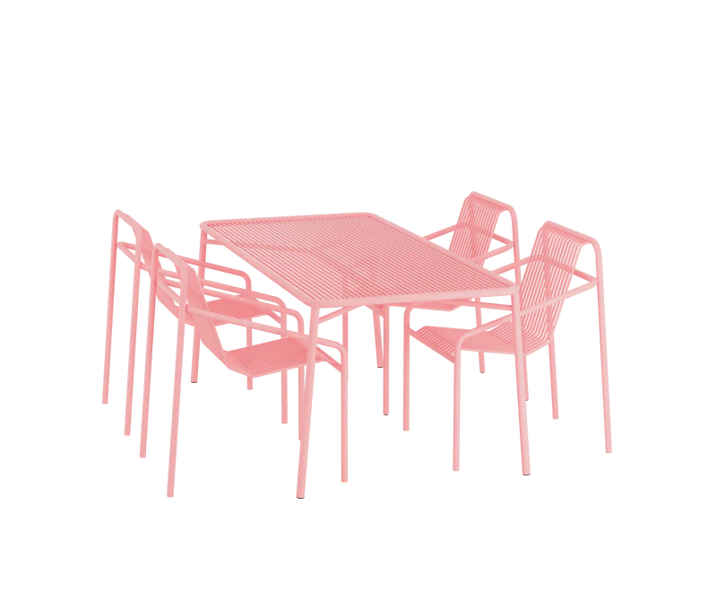 Objekte Unsere Tage - Ivy tuinset: tafel large + 4 stoelen - Oosterlinck