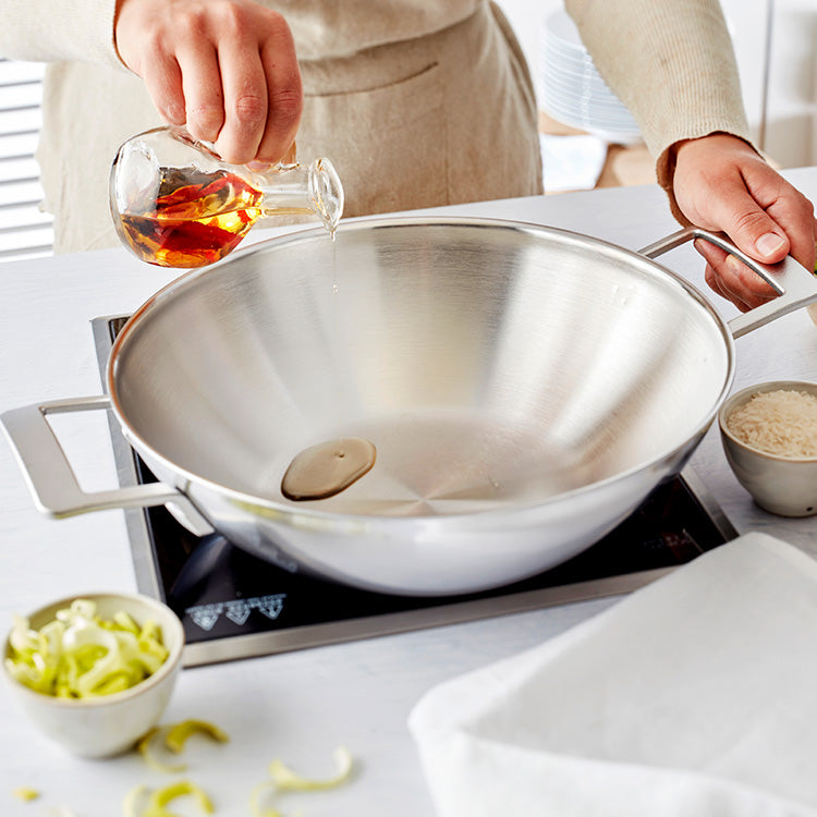 Demeyere Industry Wok 30cm met 2 grepen - Oosterlinck Home