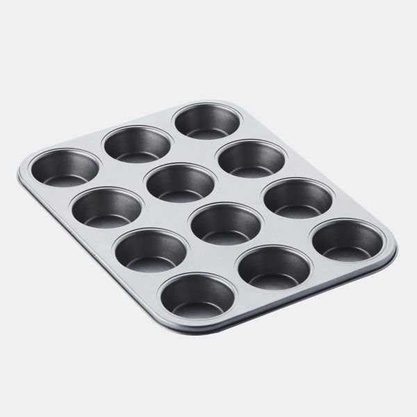 Point-Virgule Bakvorm met anti-aanbaklaag voor 12 cupcakes - Oosterlinck