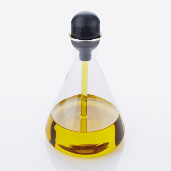 Point-Virgule Glazen oliefles met pipet 250ml - Oosterlinck