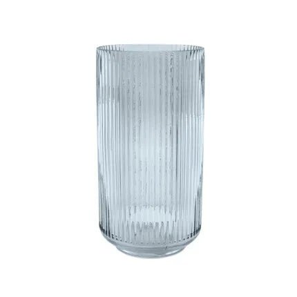 Point virgule vaas in glas - blauw - Oosterlinck