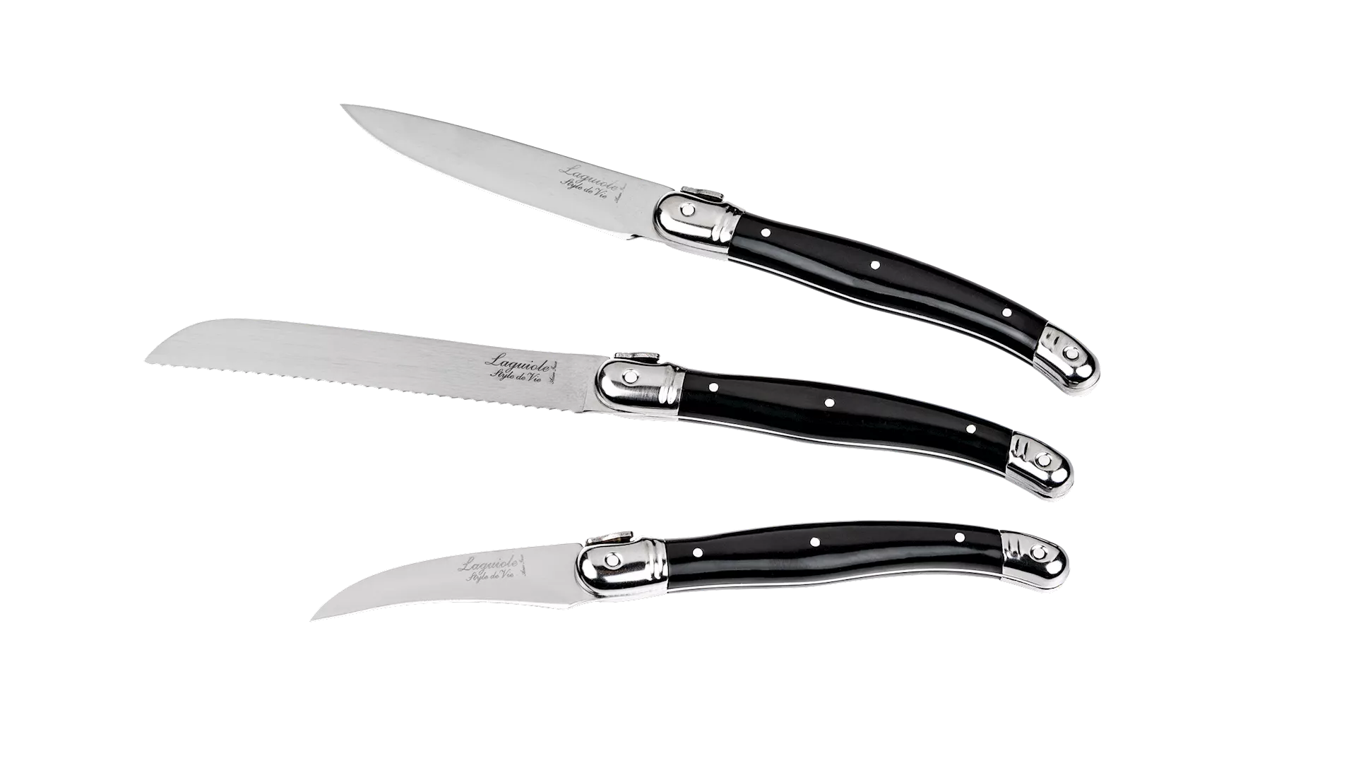 Laguiole Premium Line set keukenmesjes 3-delig - Oosterlinck Home