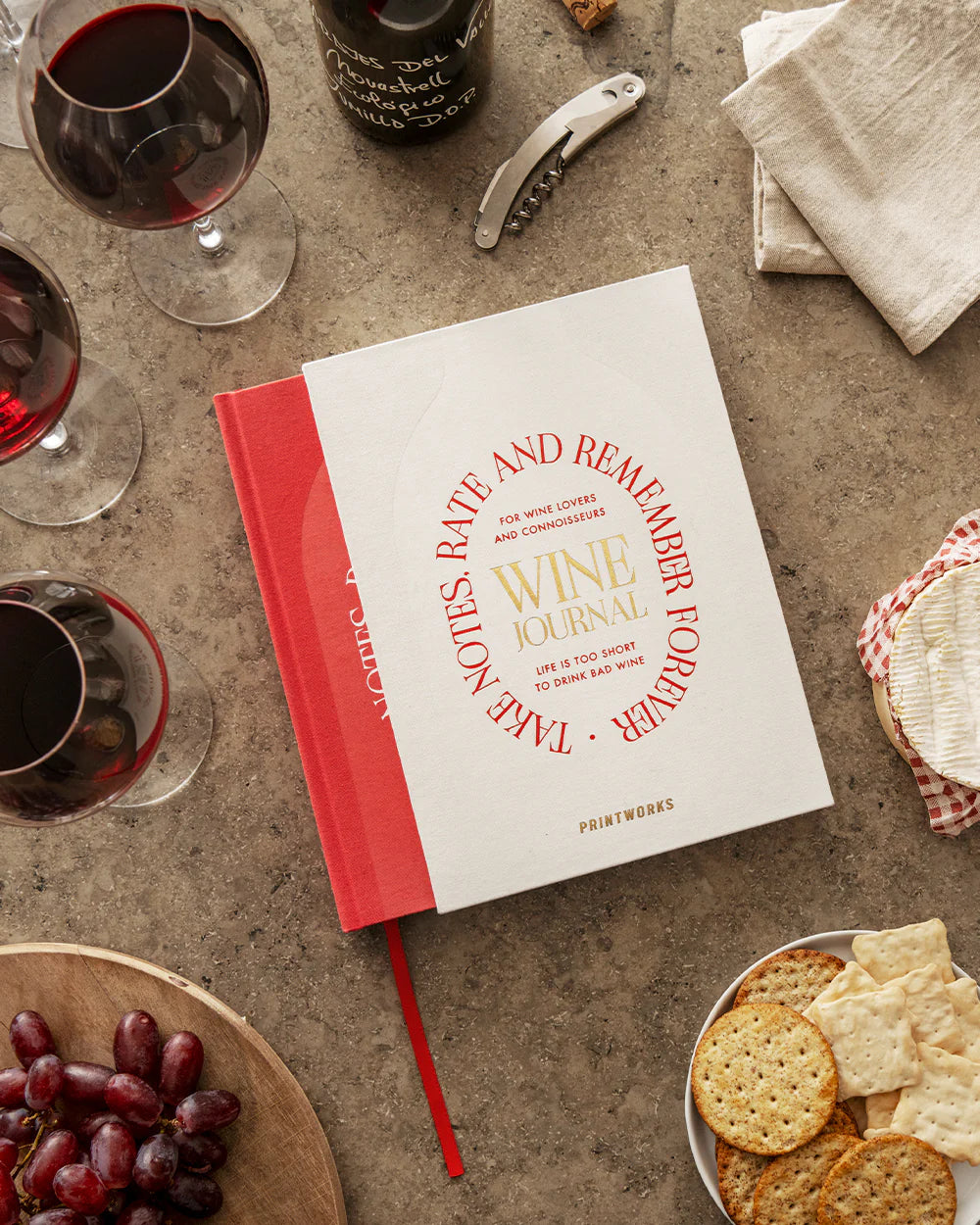 Printworks  Wine Tasting Journal - Oosterlinck Home