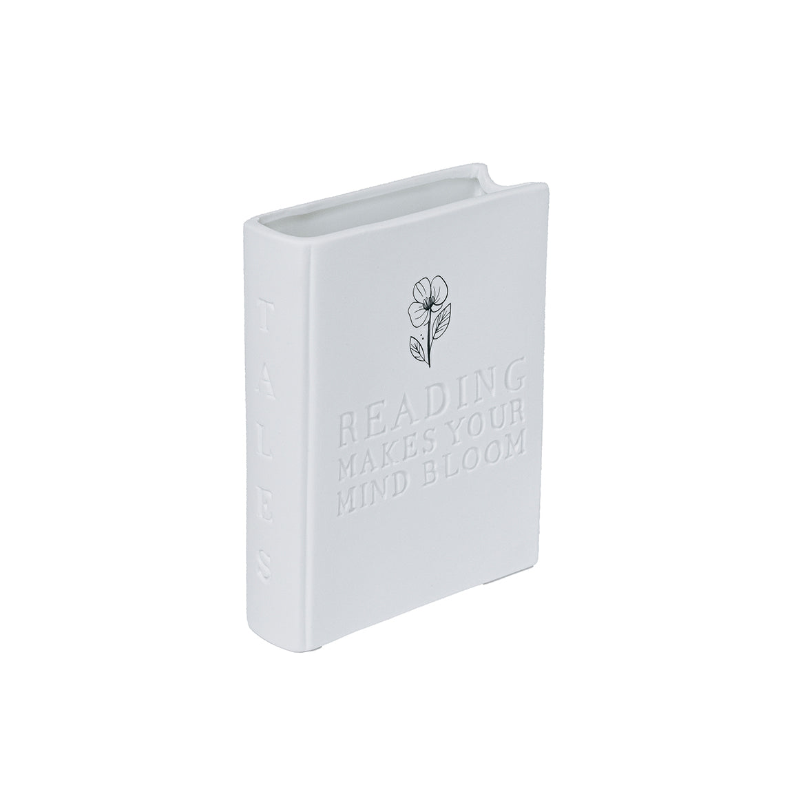 Räder   Vaas boekvorm Reading makes your mind bloom - Oosterlinck Home