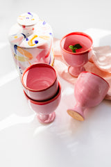 Val Pottery Raquel Cup Pink/Red - Oosterlinck