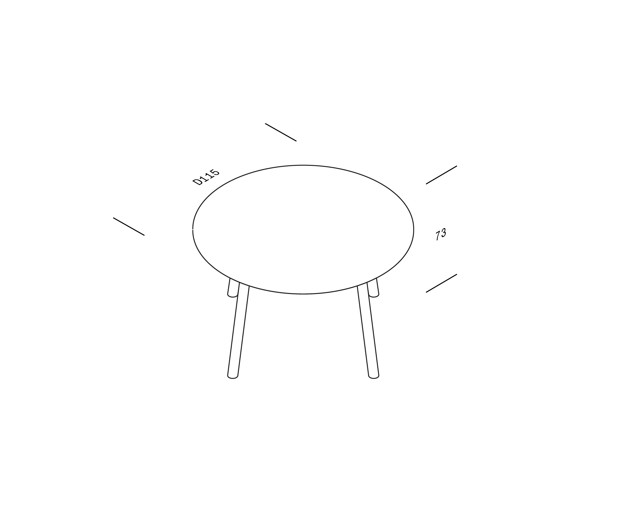 Objekte Unserer Tage  Meyer Color Table Rond ⌀115cm