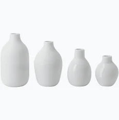 Mini vase set van 4 van Räder, kleine glazen vazen met bloemen, geschikt voor gezellige decoraties en cadeau-ideeën.