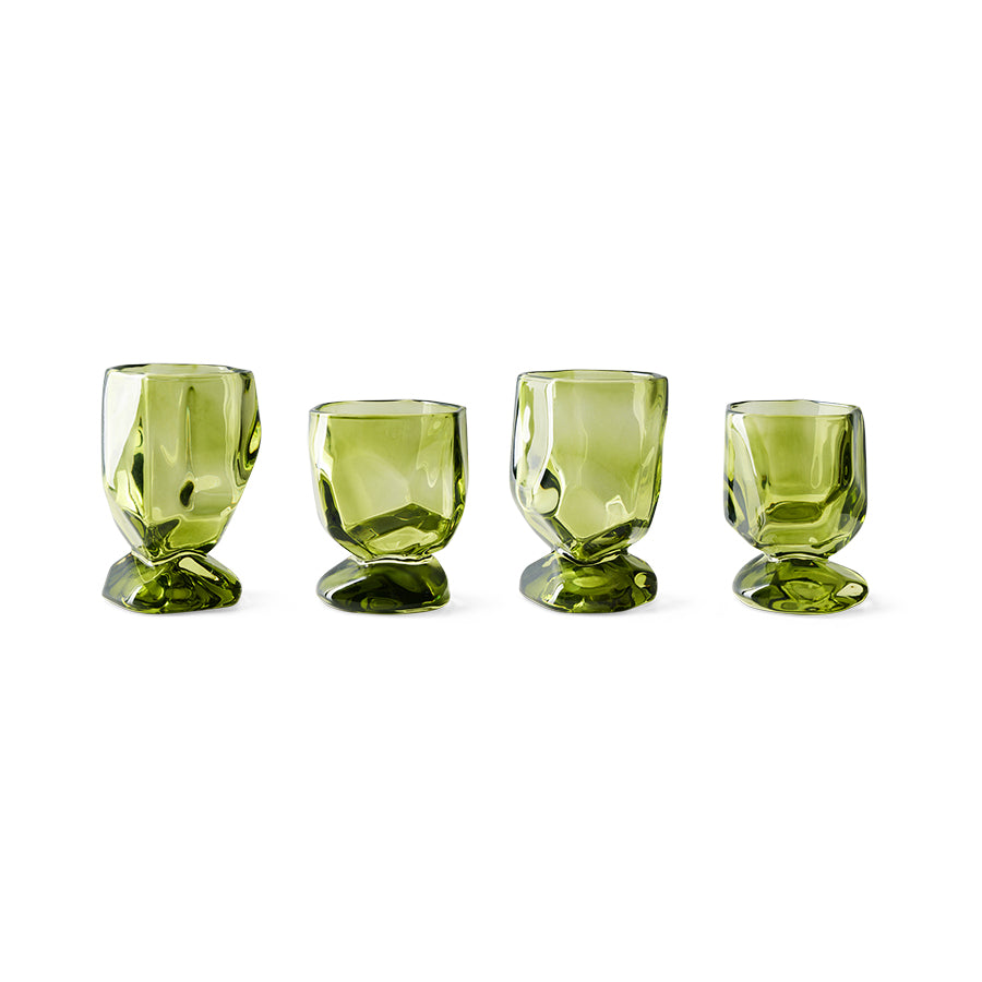 HK Living  Glasses Emerald by Nienke Sikkema / Set van 4