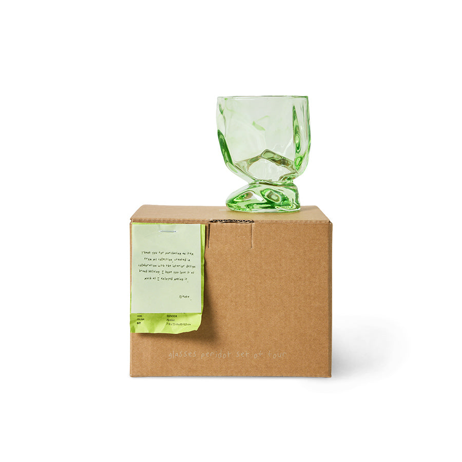 HK Living  Glasses Peridot by Nienke Sikkema / Set van 4