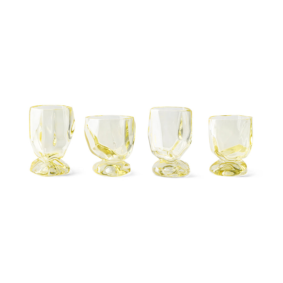 HK Living  Glasses Citrine by Nienke Sikkema / Set van 4