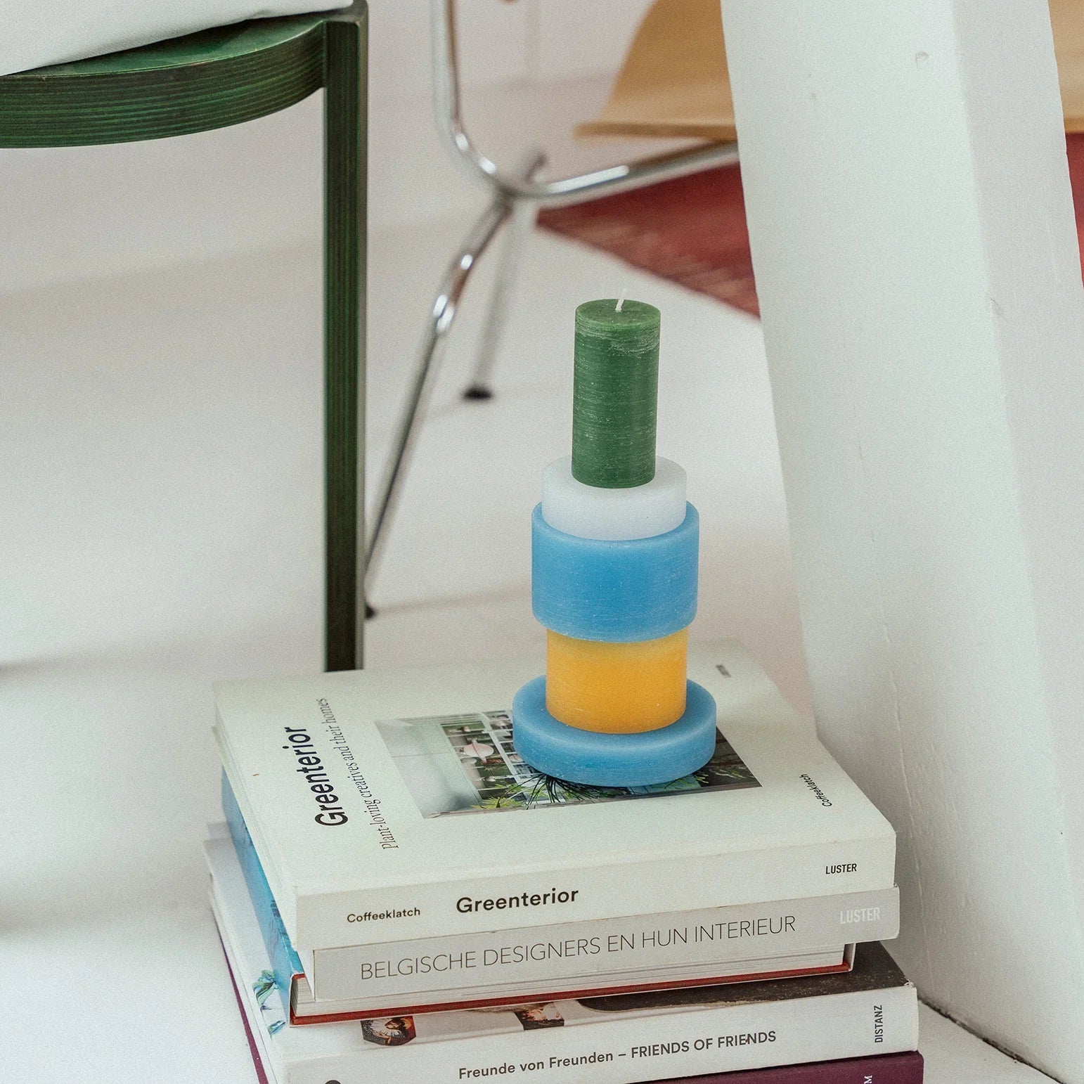 Stan Editions  Stack 03 yellow-blue   -40% - Oosterlinck Home