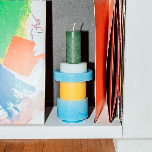 Stan Editions  Stack 03 yellow-blue   -40% - Oosterlinck Home