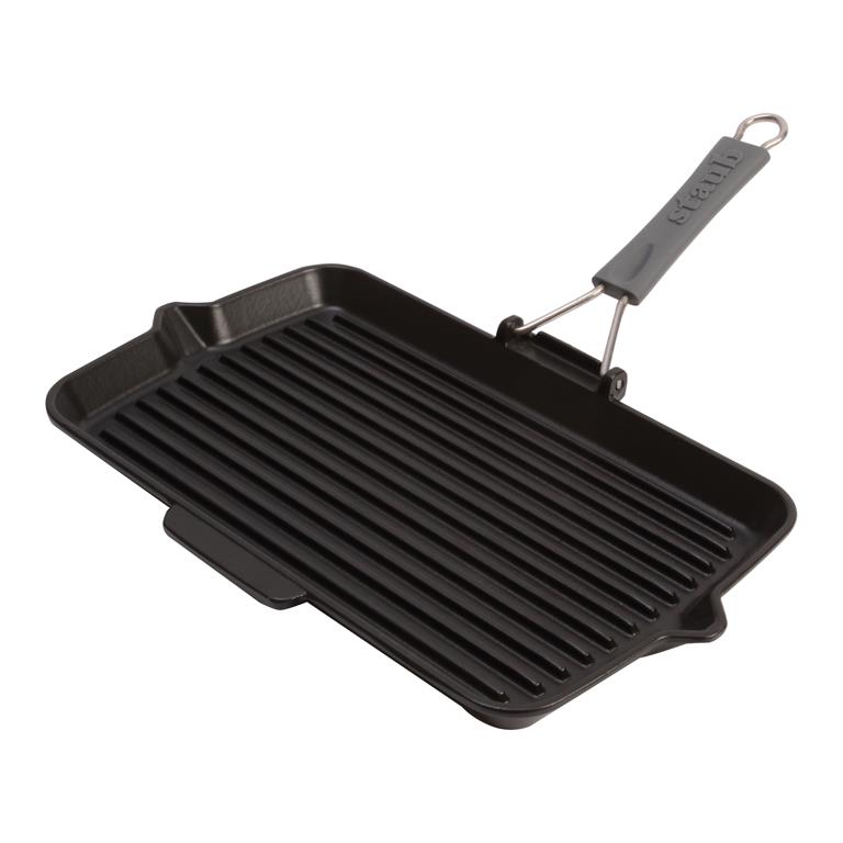 Staub Rechthoekige grillpan met siliconen handvat - Oosterlinck