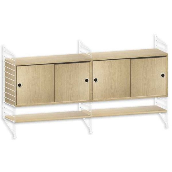 String System dressoir medium wit eik - Oosterlinck