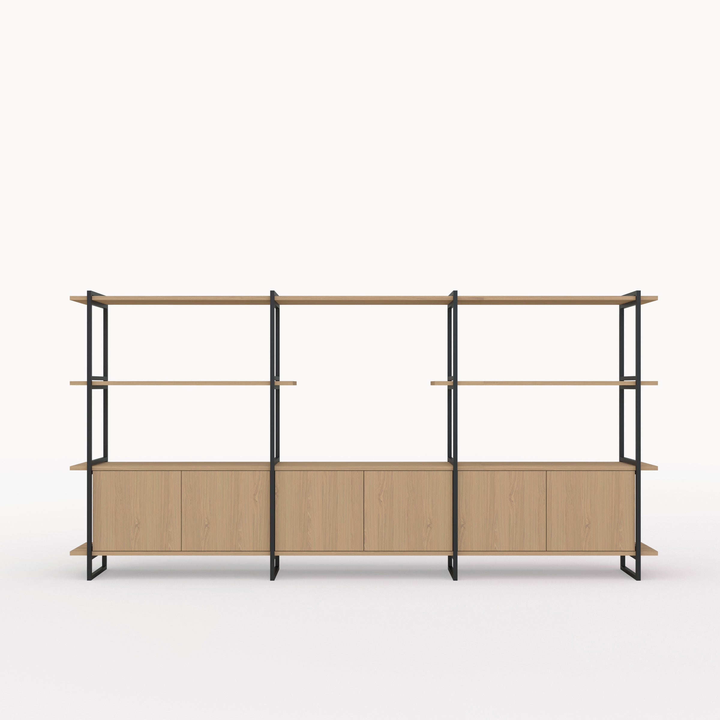 Studio Henk Modular Cabinet MC-4L - zwart frame - verschillende breedtes - Oosterlinck