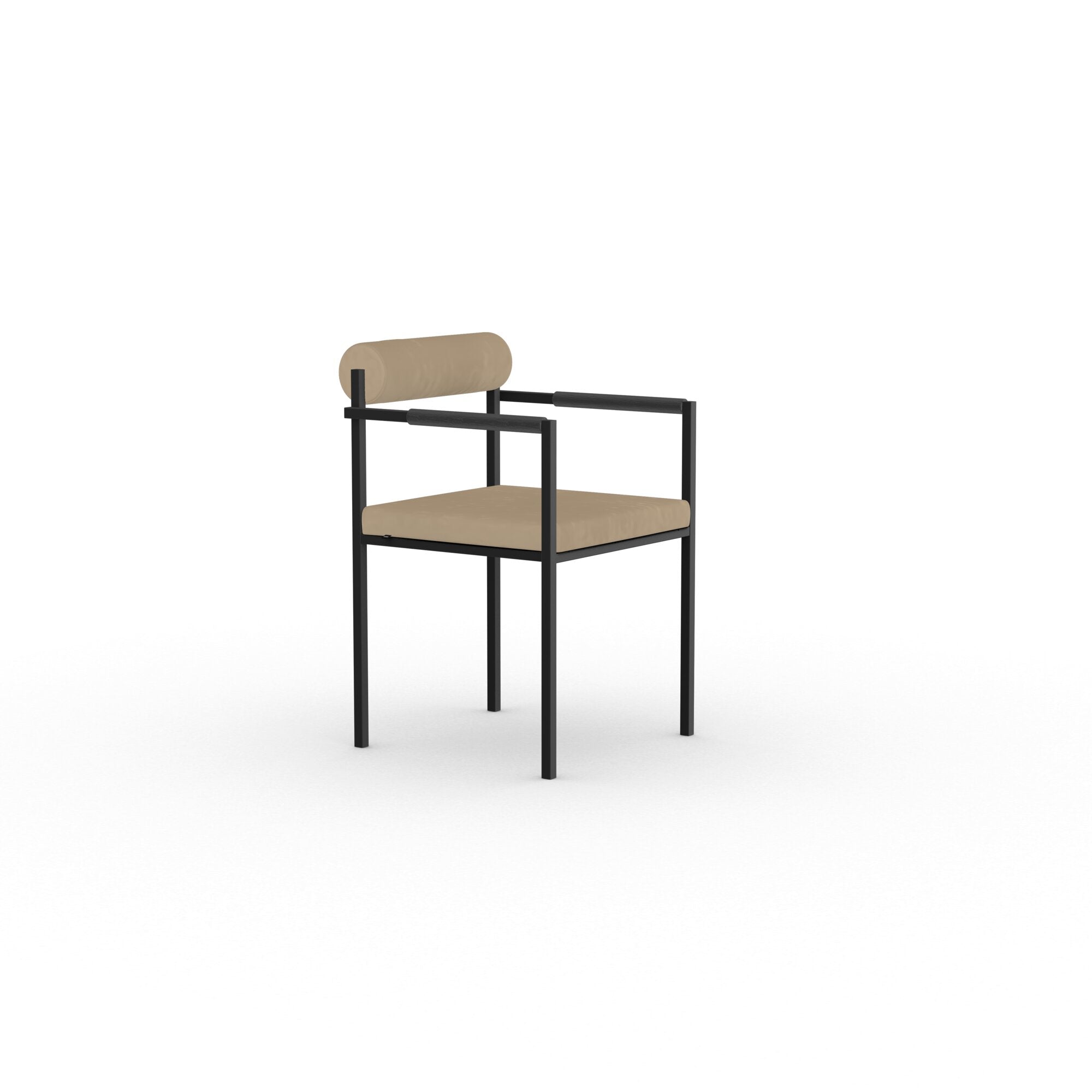 Studio Henk - Bolster chair met armleuning 5+1 GRATIS en zwart frame - diverse stofferingen - Oosterlinck