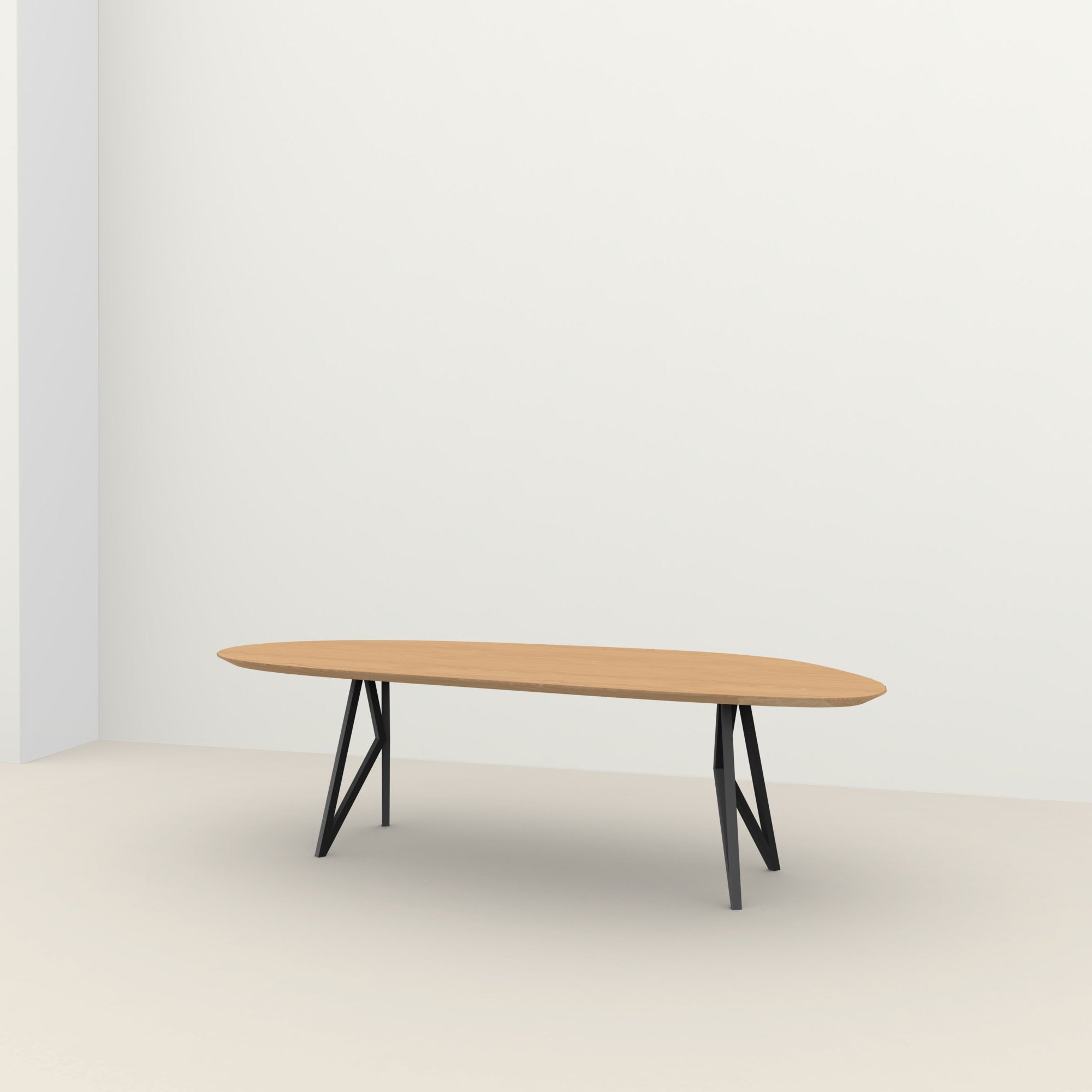 Studio Henk Butterfly tafel verjongd Blob - zwart onderstel - alle formaten - Oosterlinck