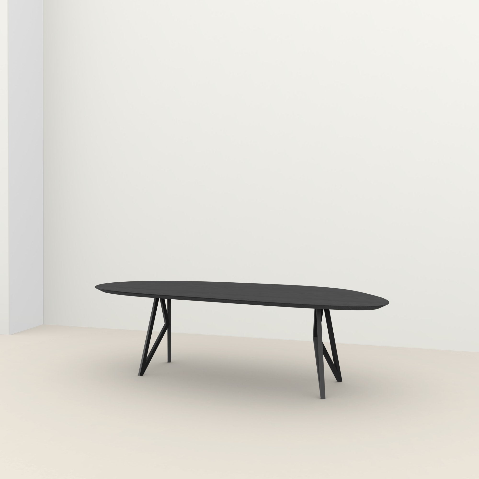 Studio Henk Butterfly tafel verjongd Blob - zwart onderstel - alle formaten - Oosterlinck