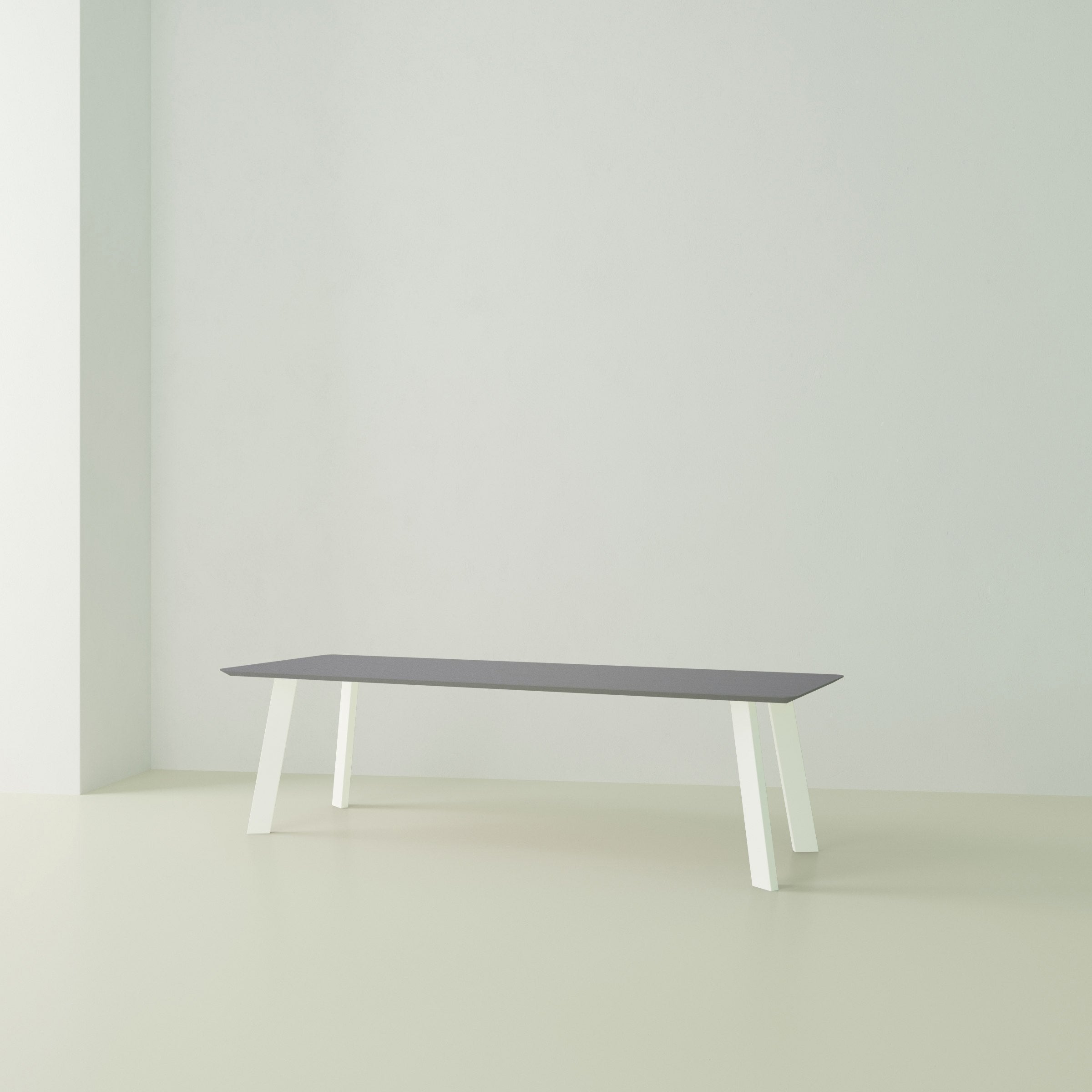 Studio Henk New Co tafel HPL verjongd - wit onderstel - alle formaten - Oosterlinck
