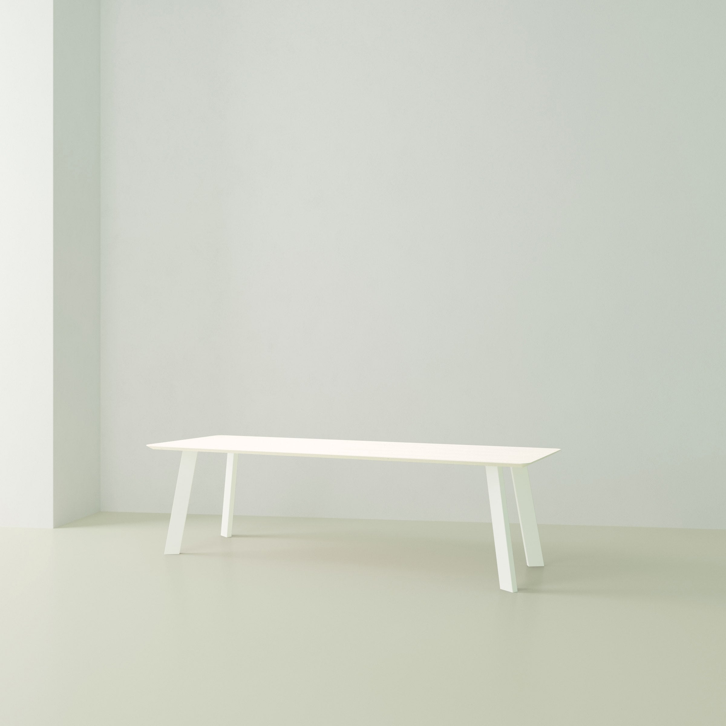 Studio Henk New Co tafel HPL verjongd - wit onderstel - alle formaten - Oosterlinck