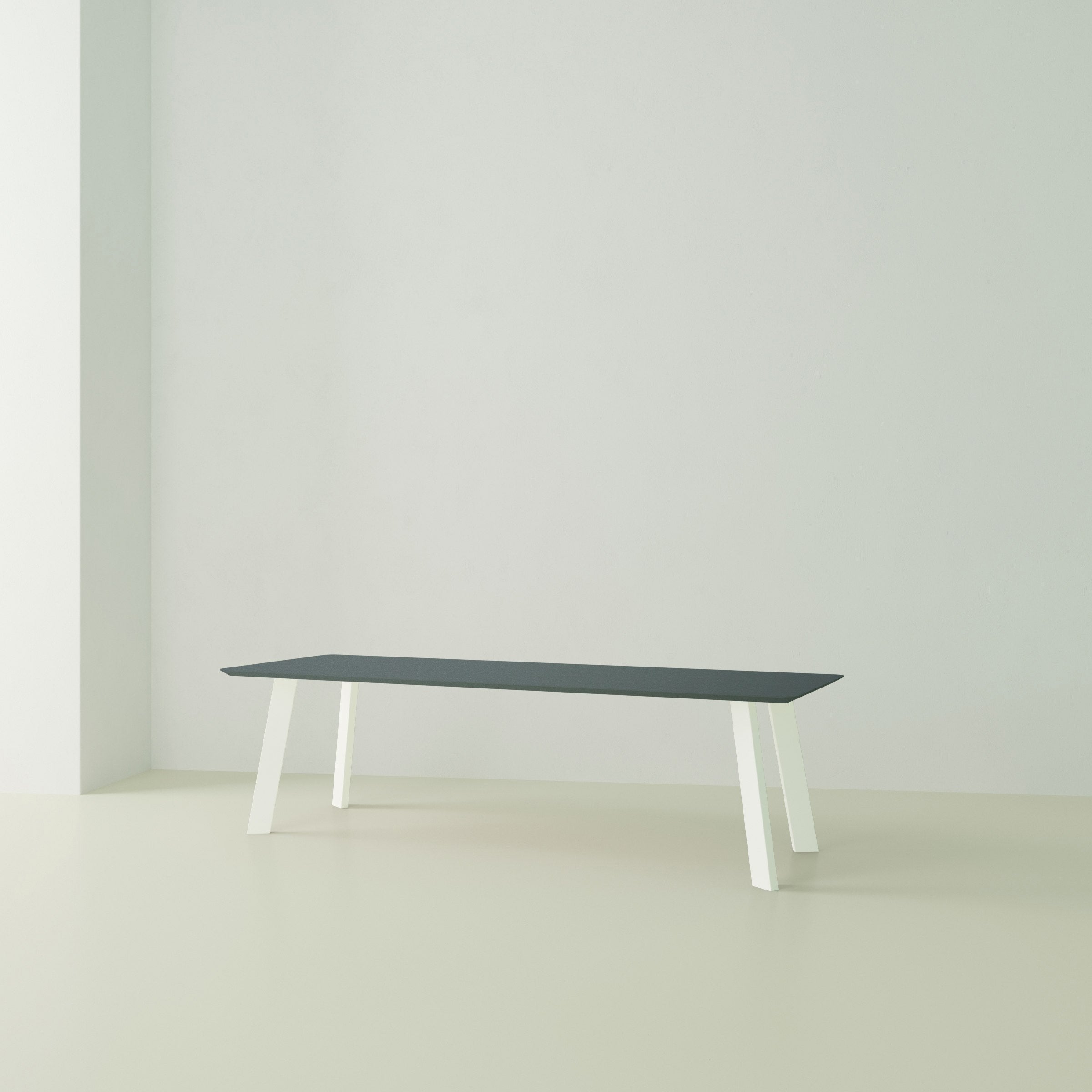Studio Henk New Co tafel HPL verjongd - wit onderstel - alle formaten - Oosterlinck