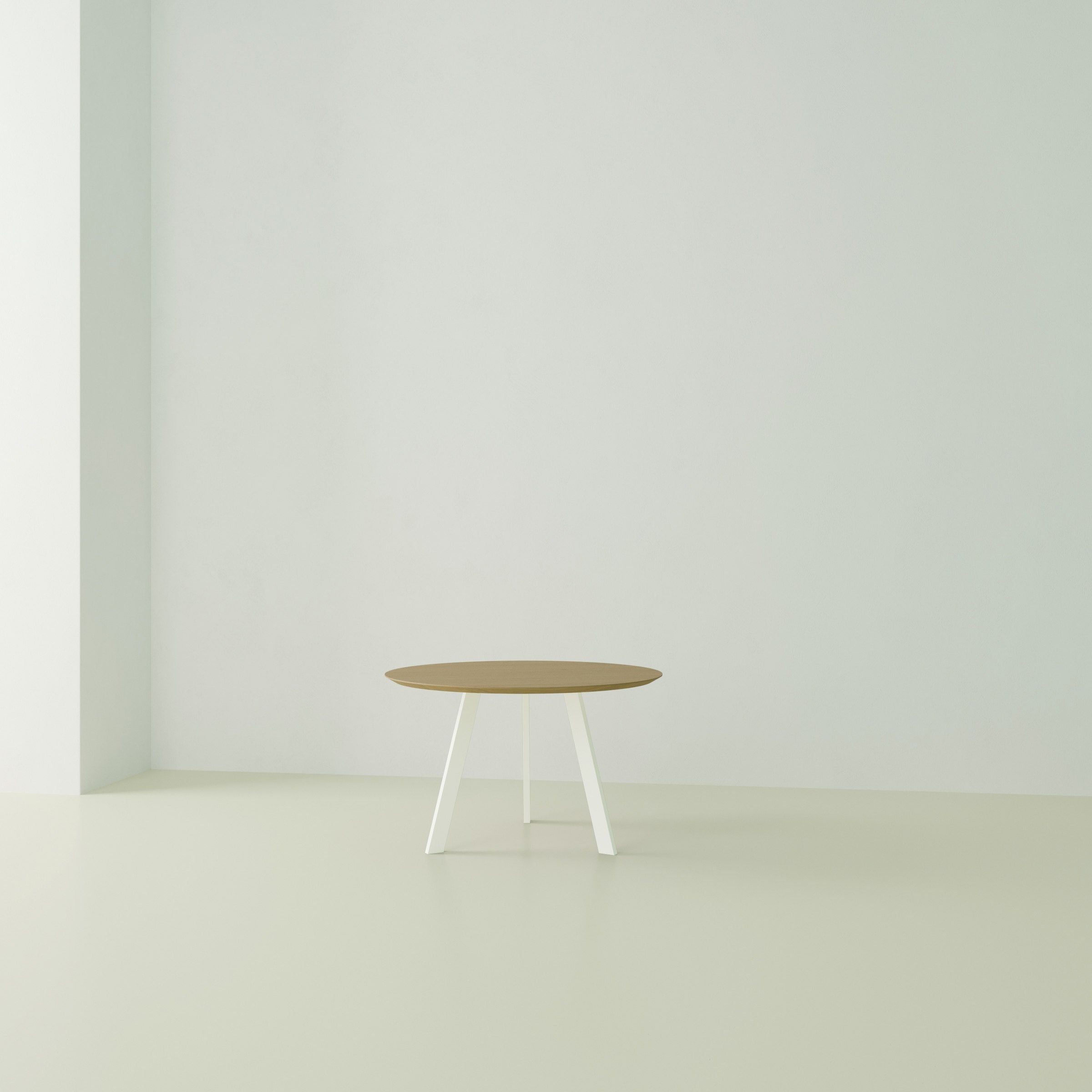 Studio Henk New Co tafel rond verjongd - wit onderstel - alle formaten - Oosterlinck