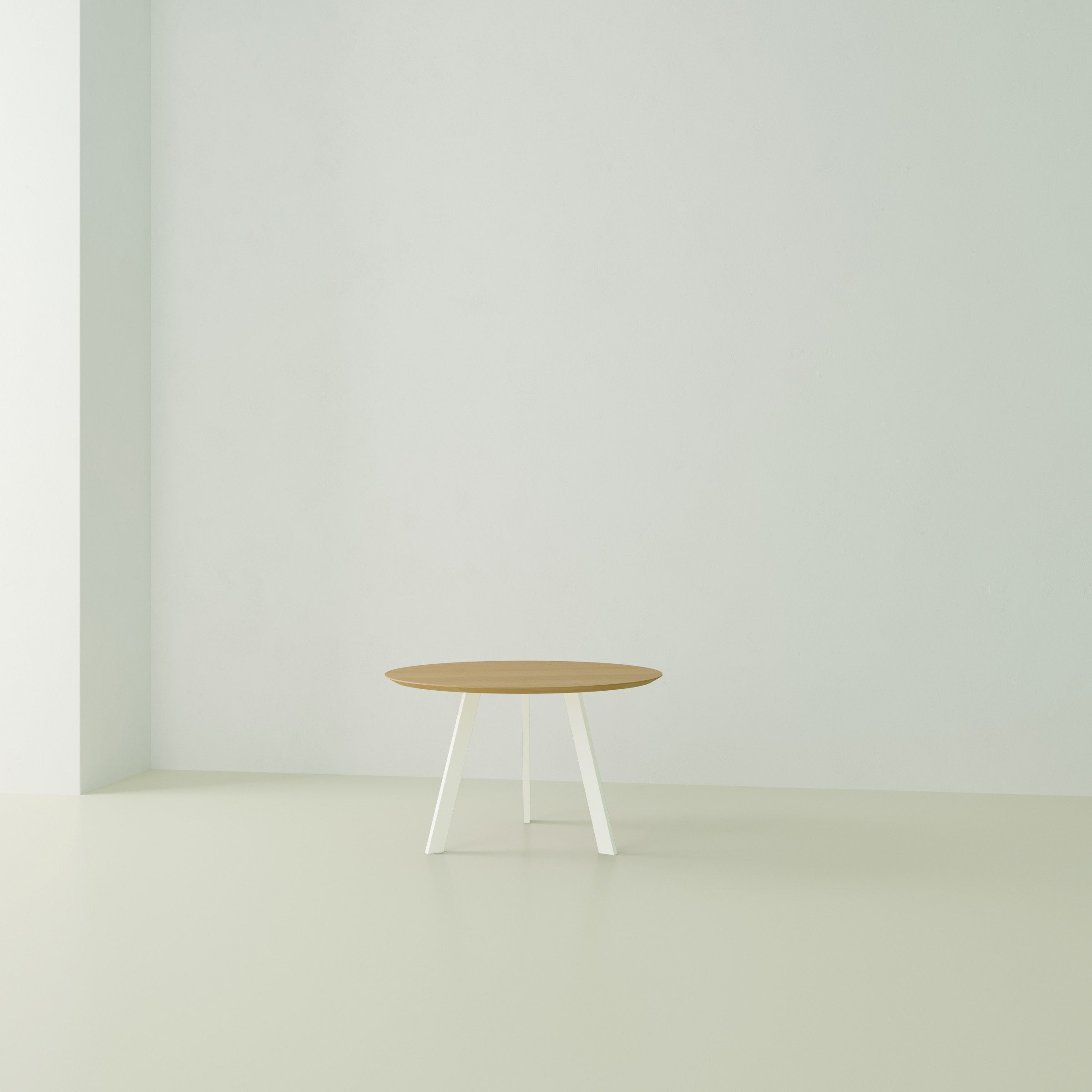 Studio Henk New Co tafel rond verjongd - wit onderstel - alle formaten - Oosterlinck