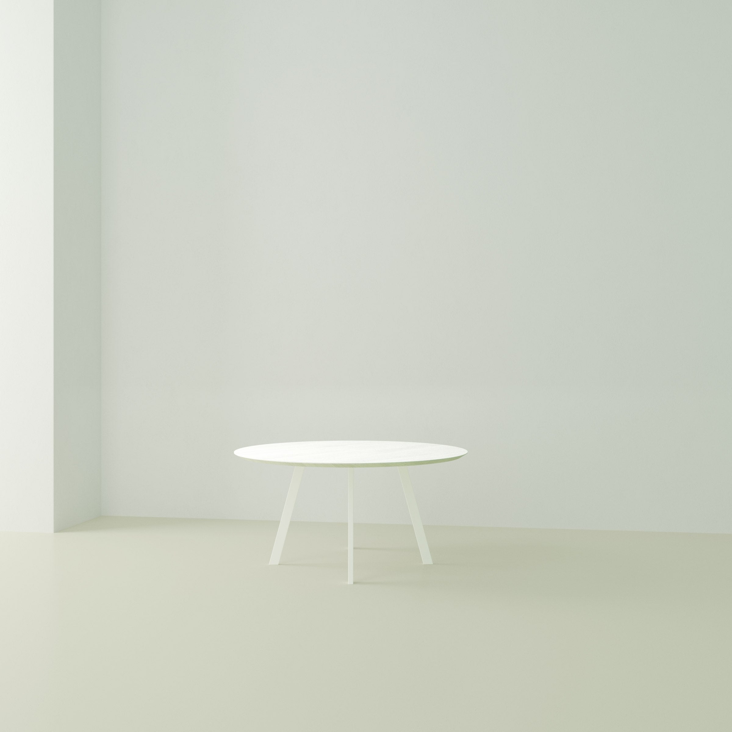 Studio Henk New Co tafel rond verjongd - wit onderstel - alle formaten - Oosterlinck