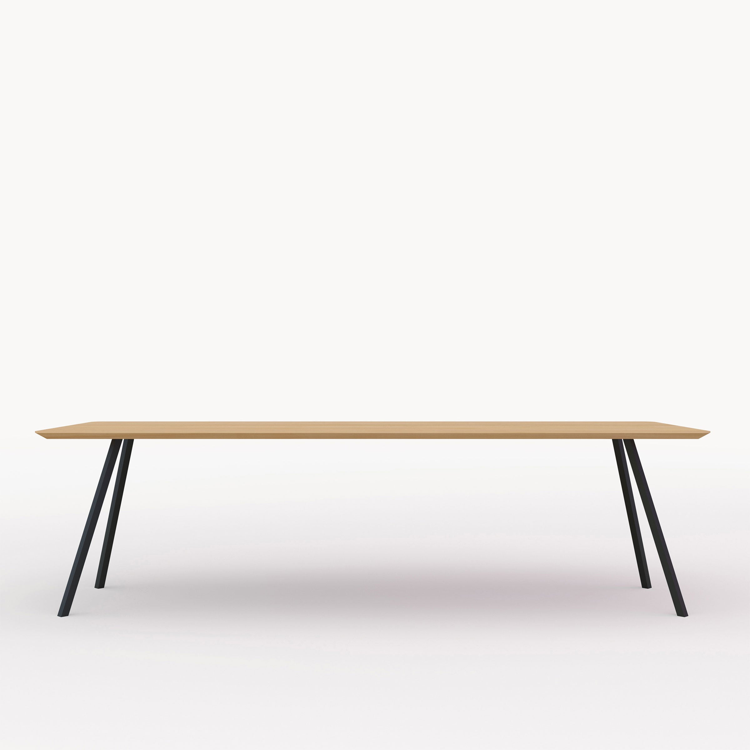 Studio Henk Slim Co tafel verjongd - zwart onderstel - alle formaten - Oosterlinck