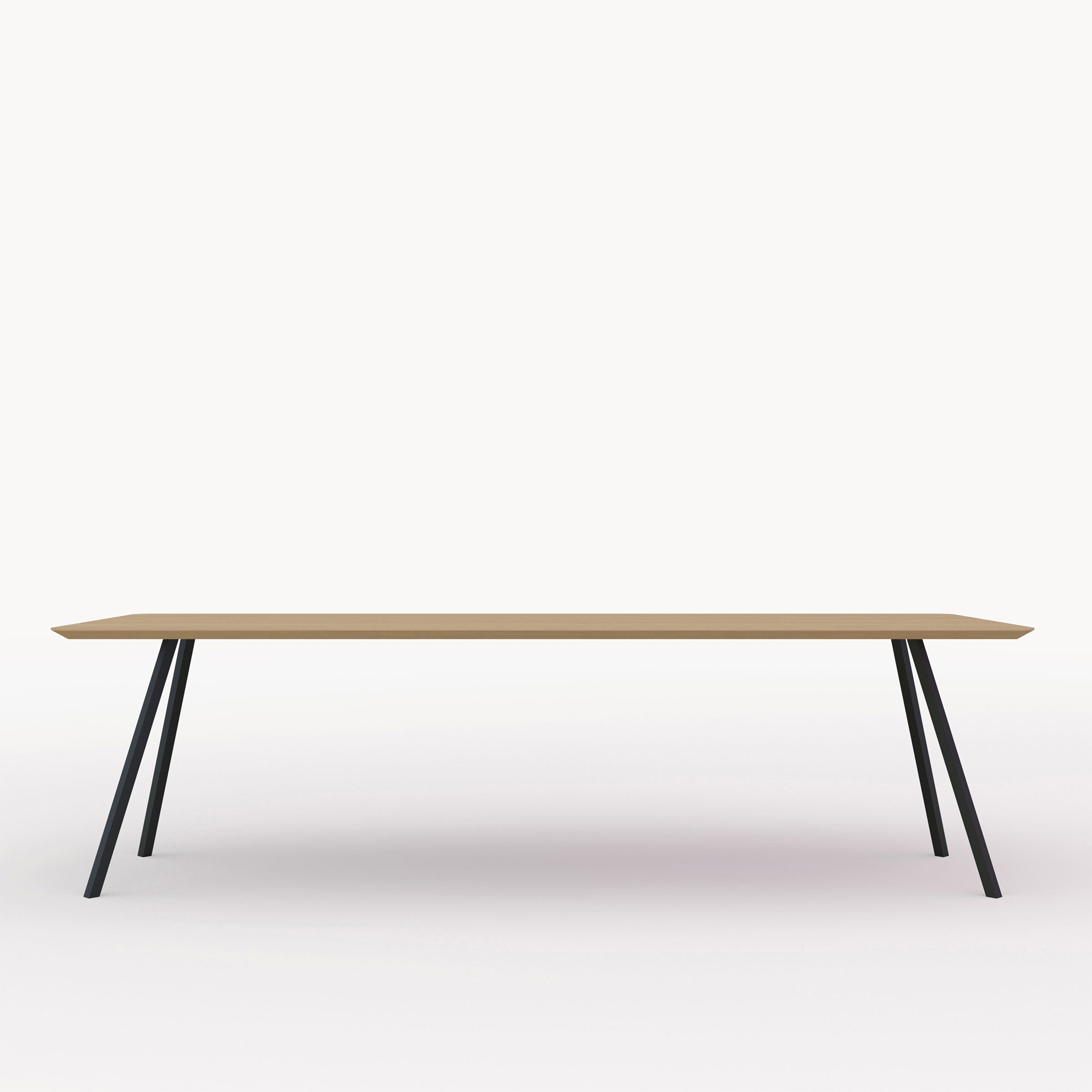 Studio Henk Slim Co tafel verjongd - zwart onderstel - alle formaten - Oosterlinck